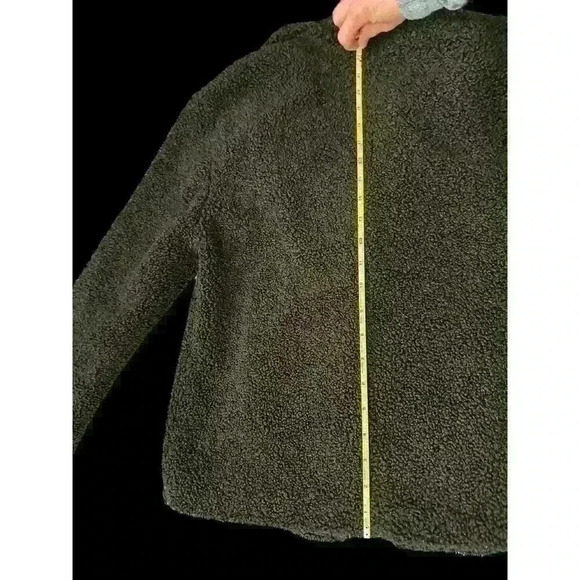 Sanctuary Women’s Teddy Shawl Collar Size Medium Black One Button Closure - Picture 8 of 10